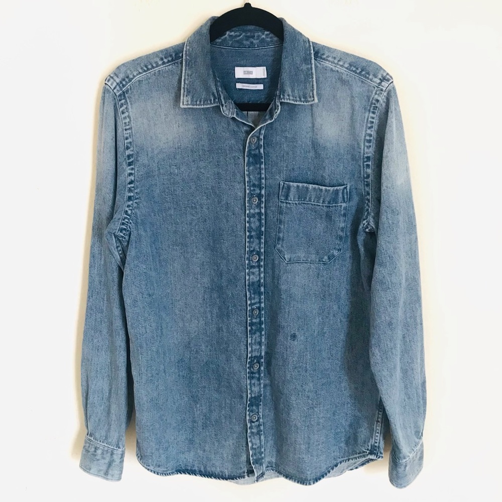 Closed Organic Cotton Denim Button Down Shirt M